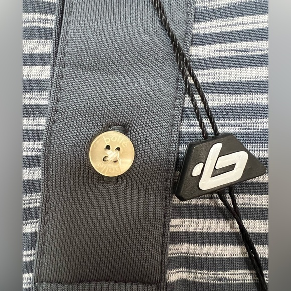 🔥BOLLE GOLF MEN'S Striped Polo STYLE #4482-30 CC2102 COLOR GREY NWT pick size - Picture 6 of 16